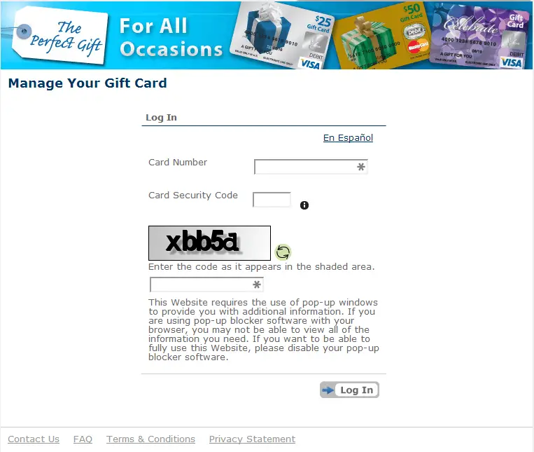 If You Only Want To Get The Pin On Gift Card Will Need Call 1 866 952 5653 And Follow These Steps