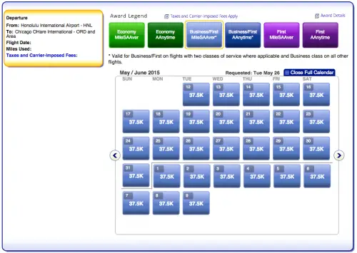 AA Award Booking