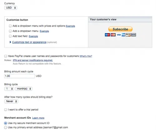 Create a PayPal payment button - PayPal