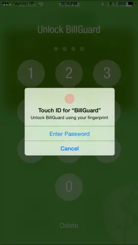 BillGuard Touch ID