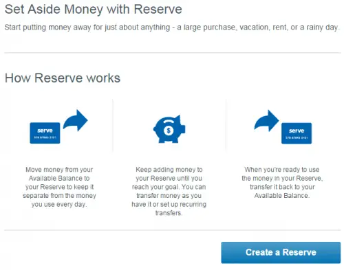 Serve Reserve Money
