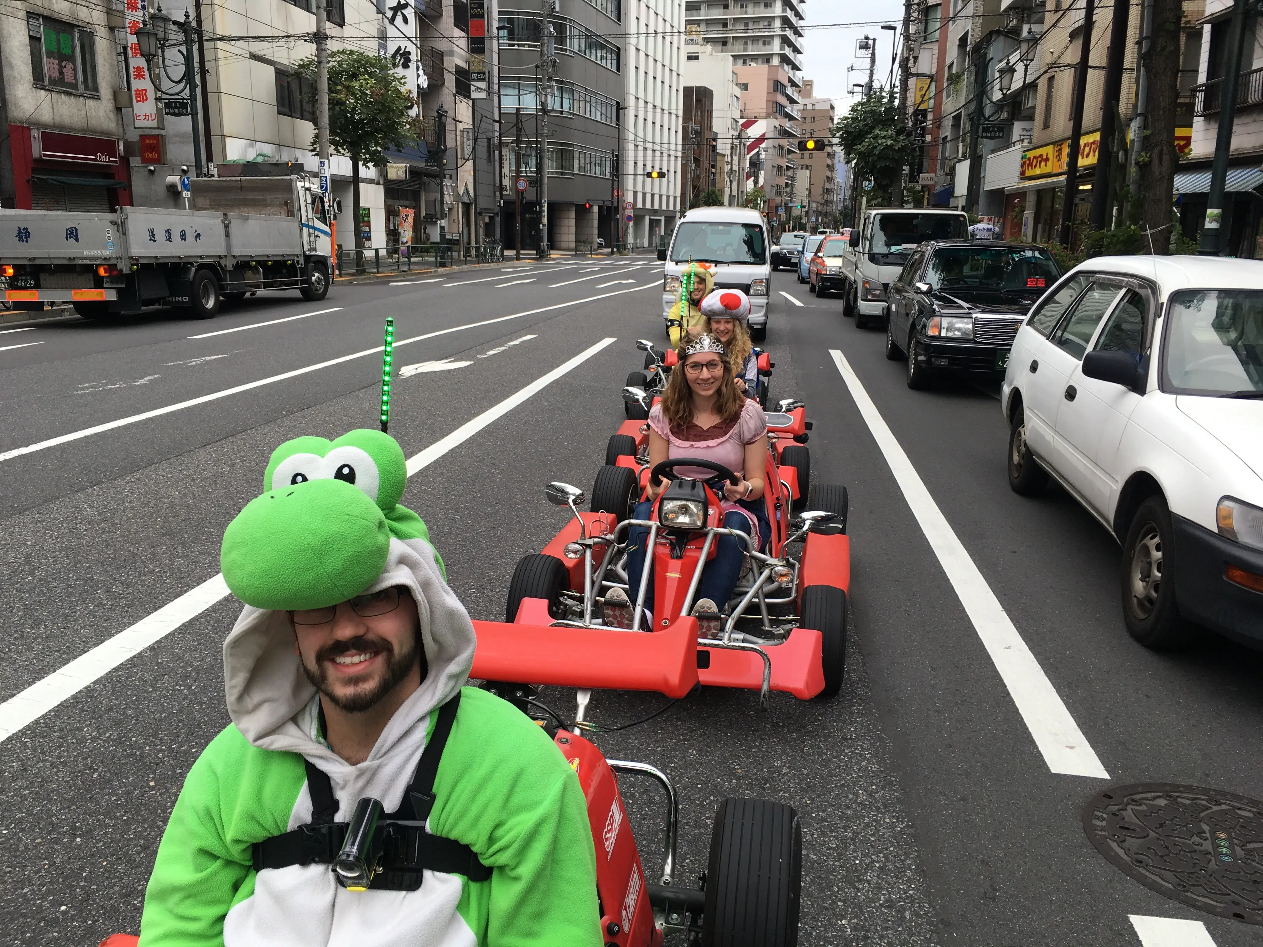 Driving Go Karts in Japan